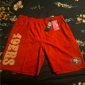 Mens 49ers Athletic/Swim Shorts Size XL NWTs